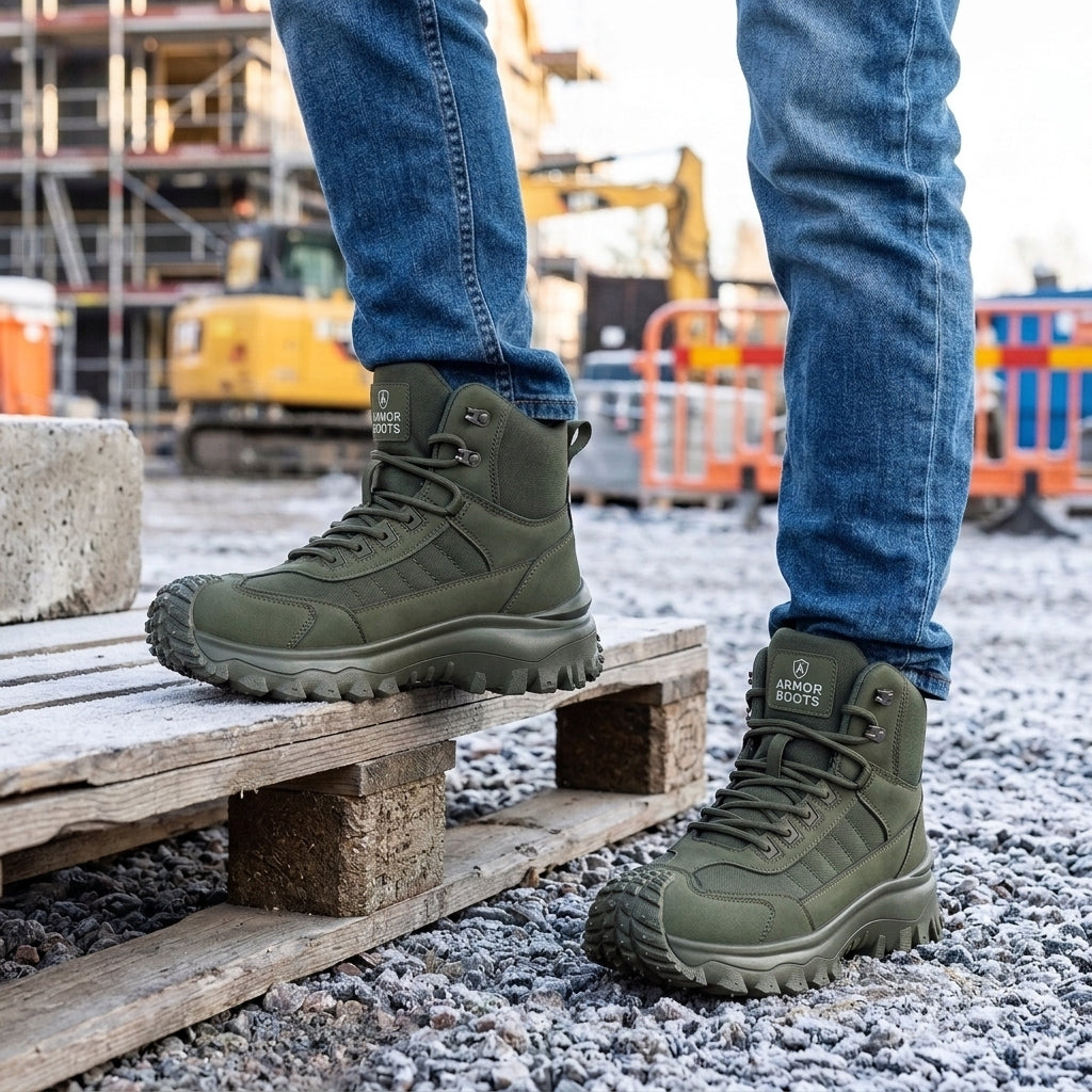 Armor Boots på byggarbetsplats