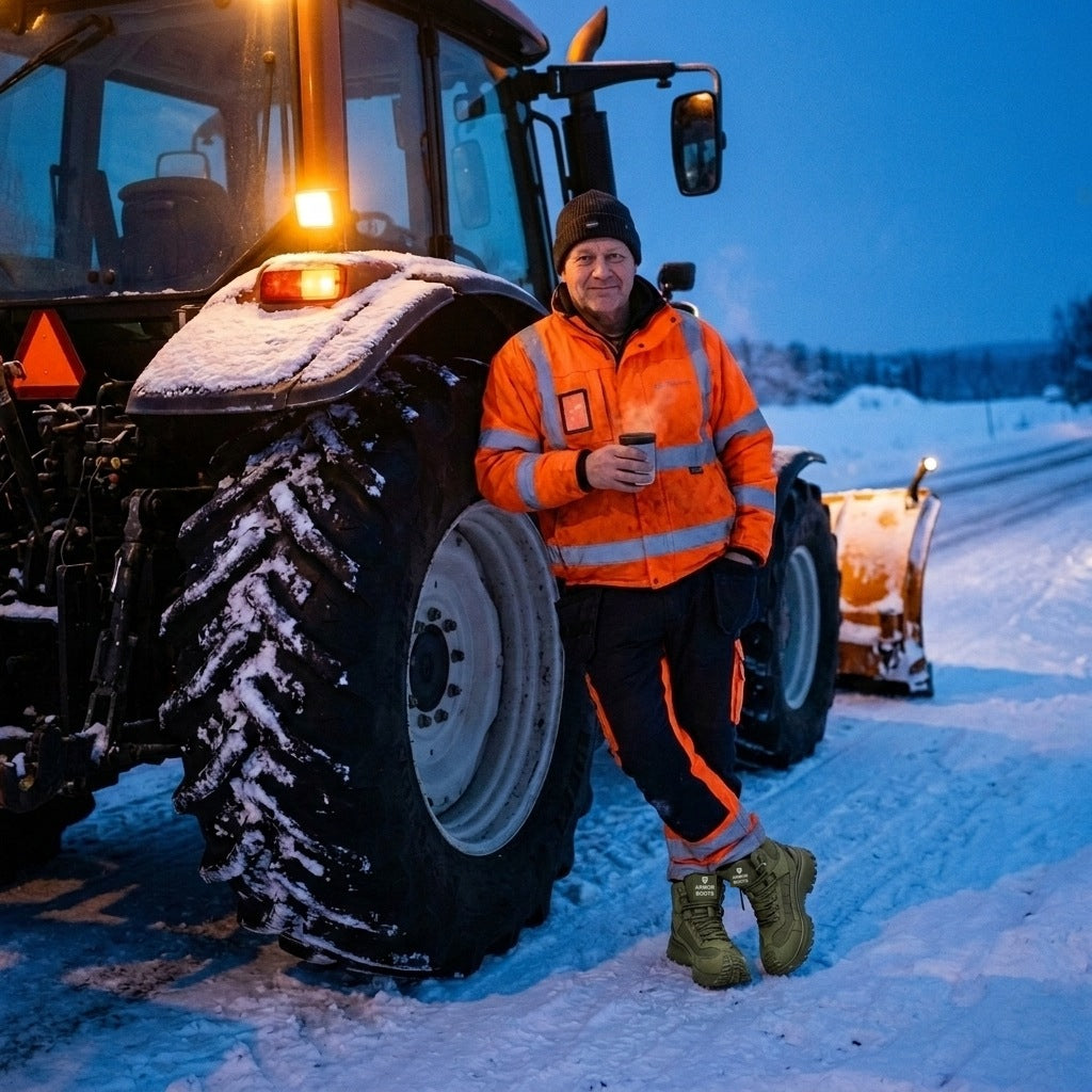 Snöröjare efter passet
